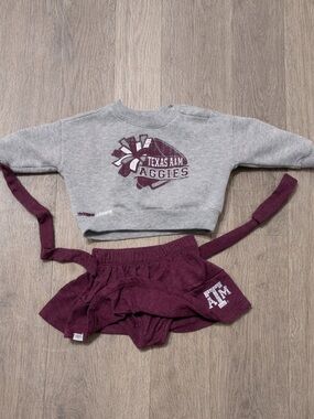 Texas A&M Infant Girl Sweater/Skirt Set